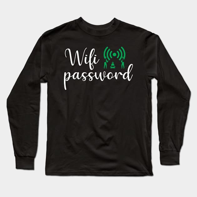 Wifi Password Internet Long Sleeve T-Shirt by Shop Ovov